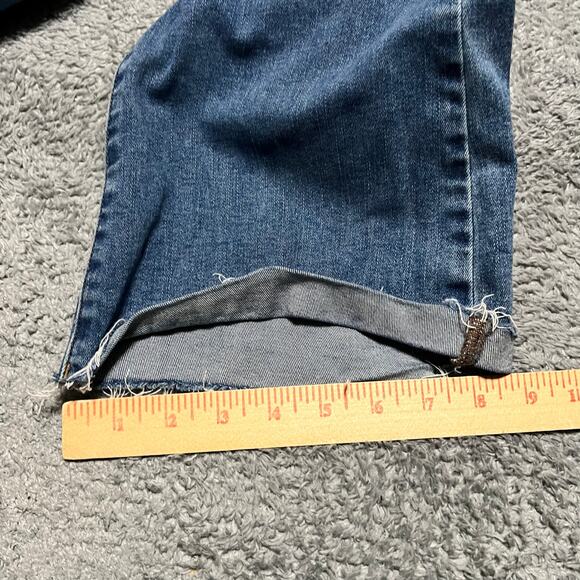 We The Free Free People Overalls Womens 6 (26x31) Blue Denim Bibs Bootcut - Picture 10 of 10